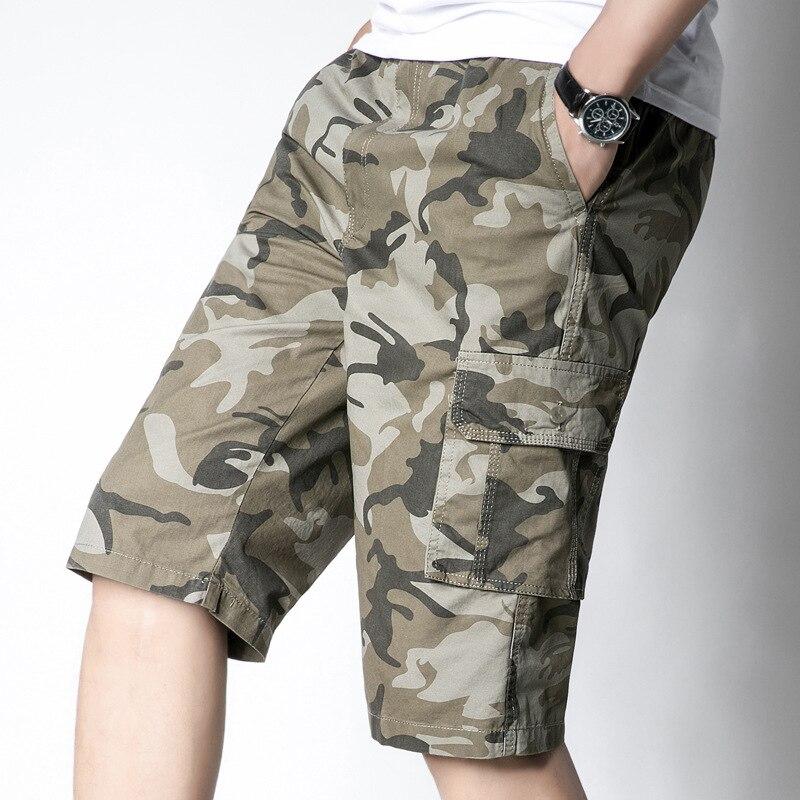 Pantalon gris militar corto