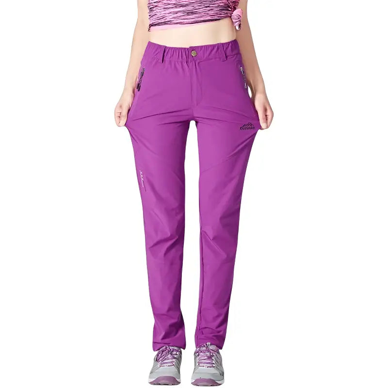 Pantalon randonnée femme violet