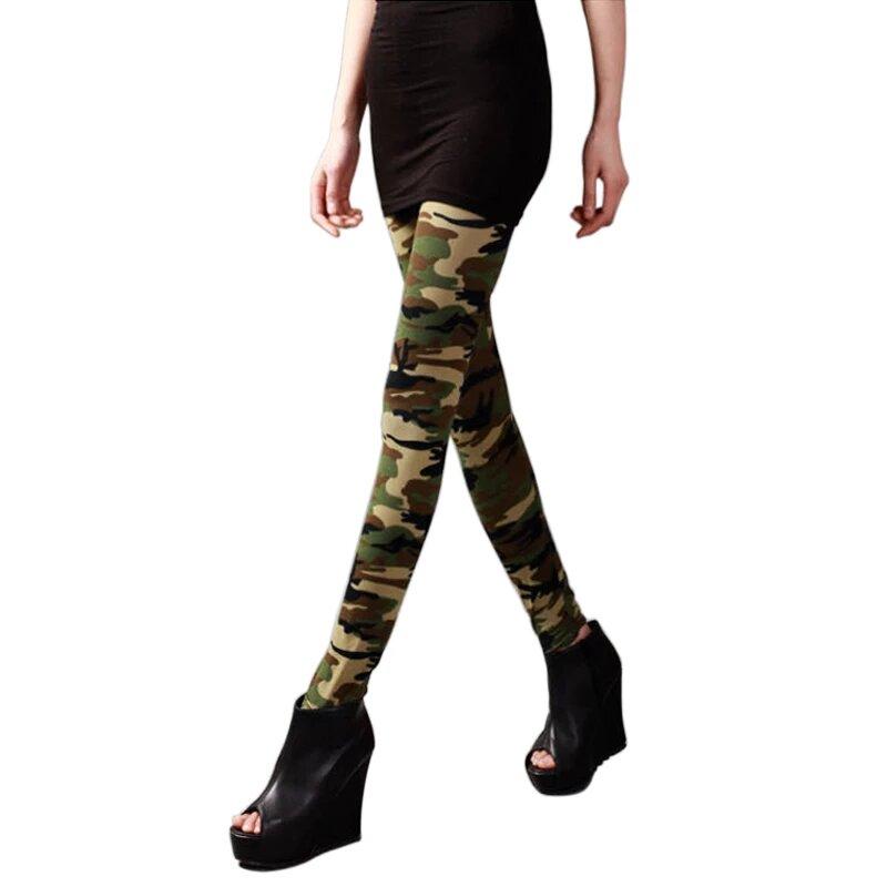 Pantalón skinny camuflaje mujer