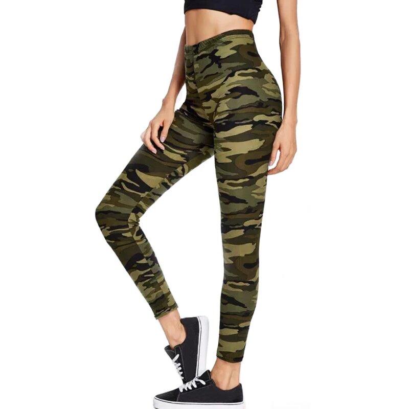 Pantalón skinny camuflaje mujer