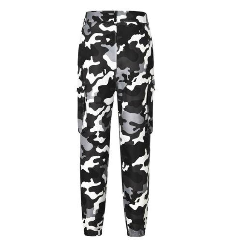 Pantalones camuflaje ajustados mujer