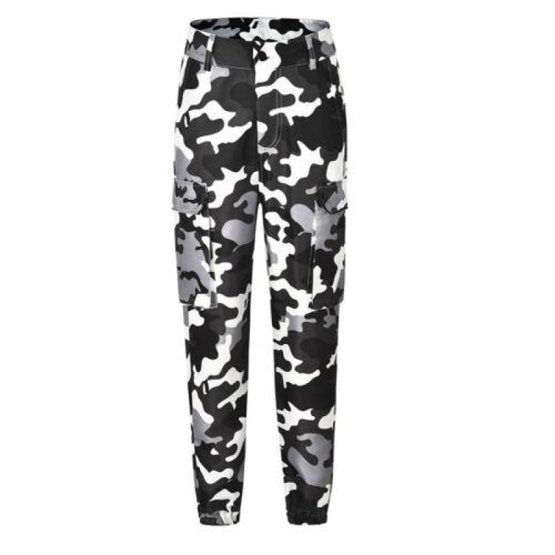 Pantalones camuflaje ajustados mujer
