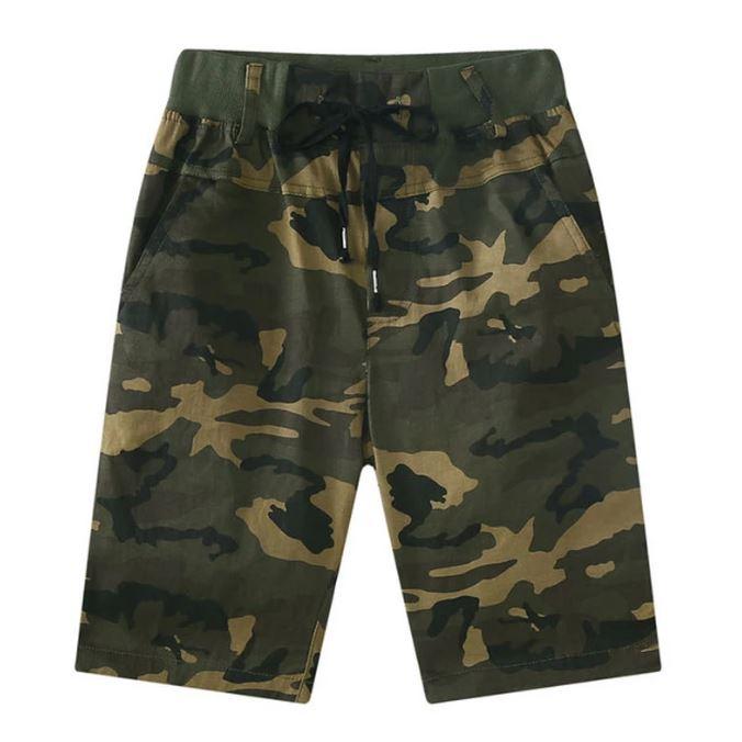 Pantalones cortos estilo militar hombre