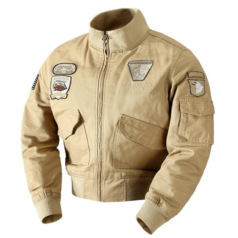 Parches chaqueta militar hombre