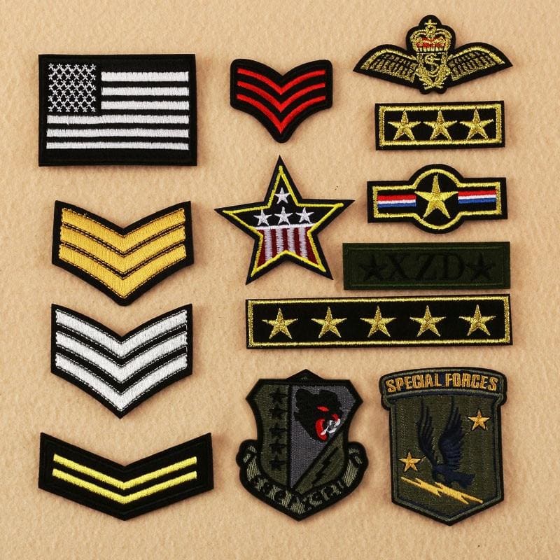 Parches de rangos militares