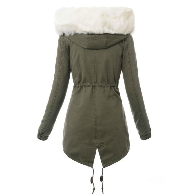 Parka algodon mujer militar