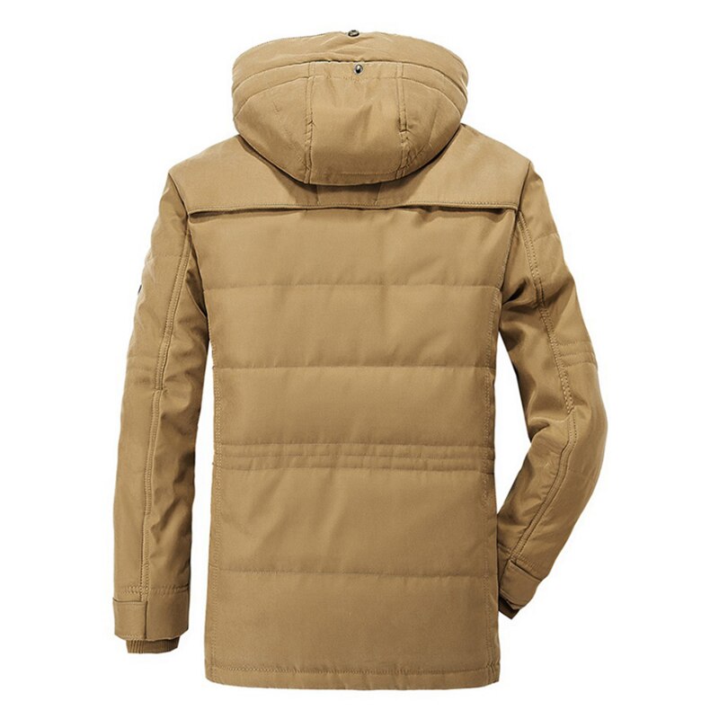 Parka con capucha hombre verde militar