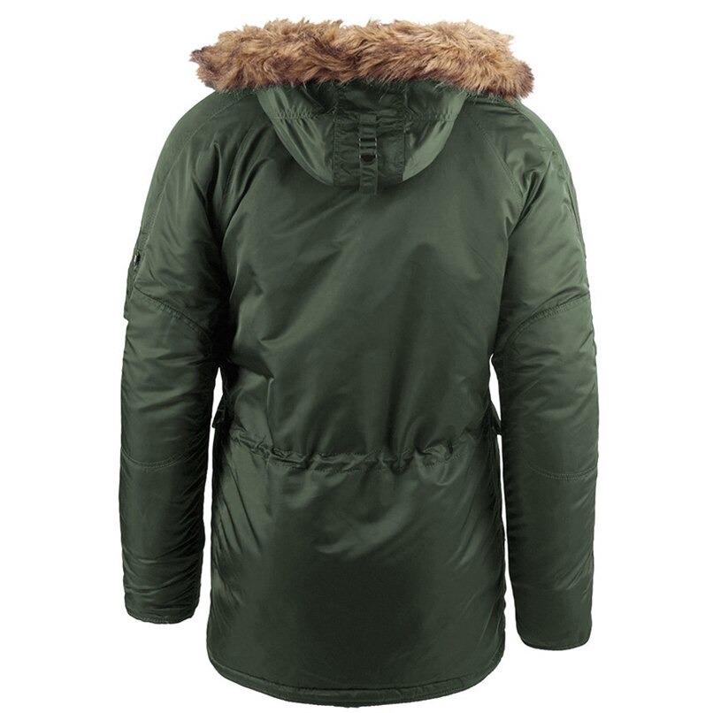 Parka de estilo militar