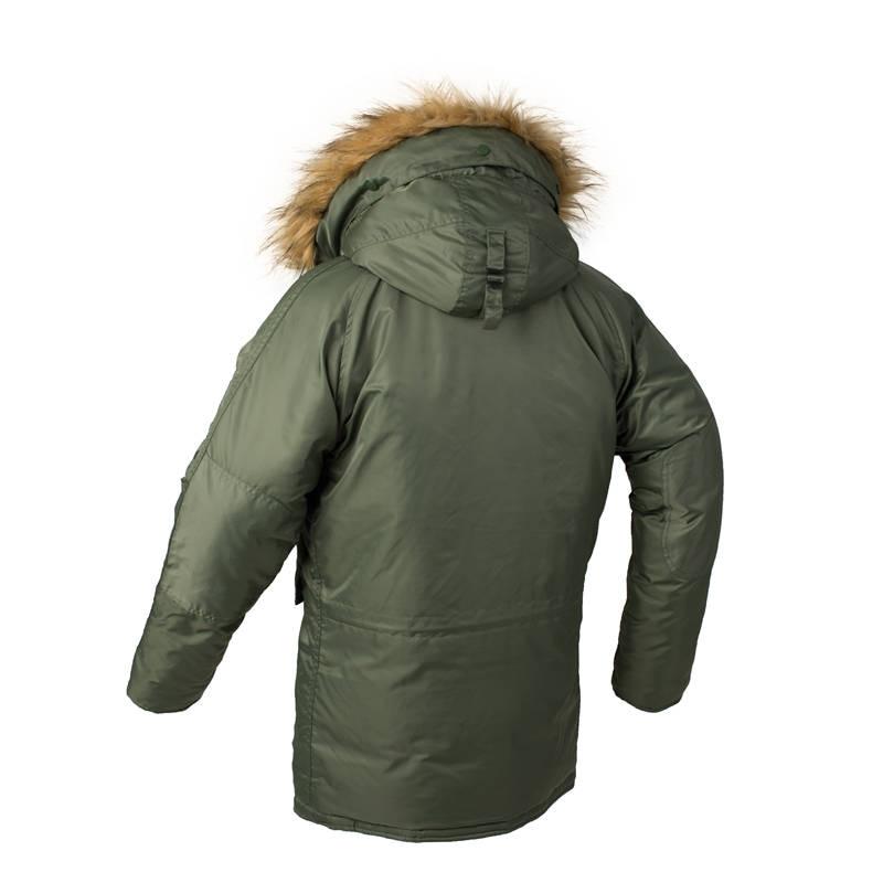 Parka de estilo militar