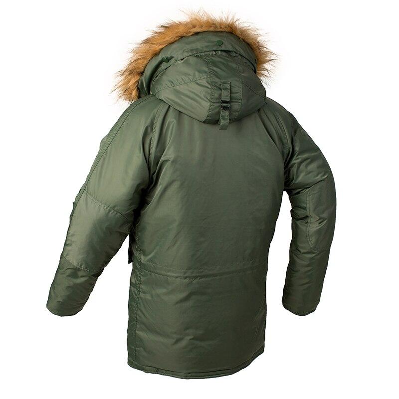 Parka de estilo militar