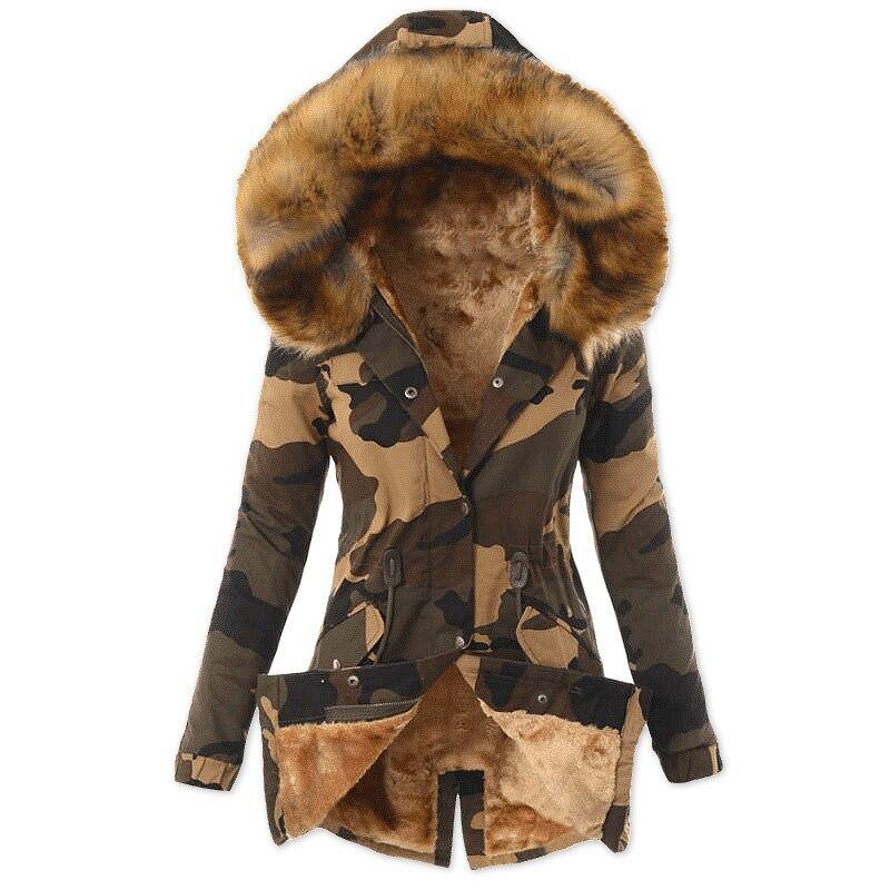 Parka de mujer estilo militar