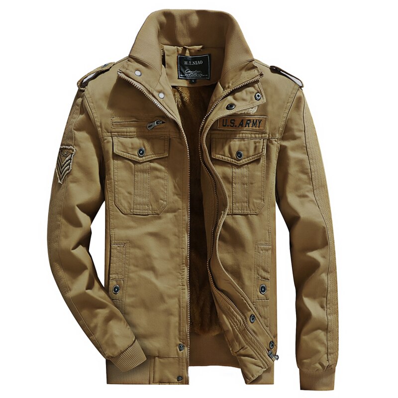 Parka estilo militar hombre