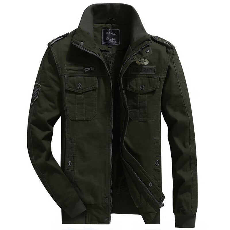 Parka estilo militar hombre