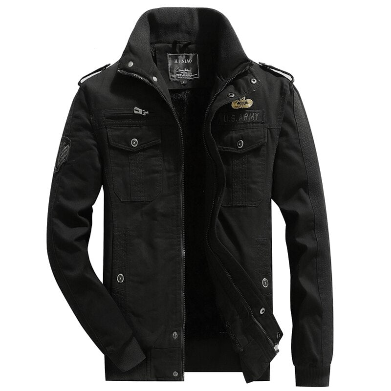 Parka estilo militar hombre