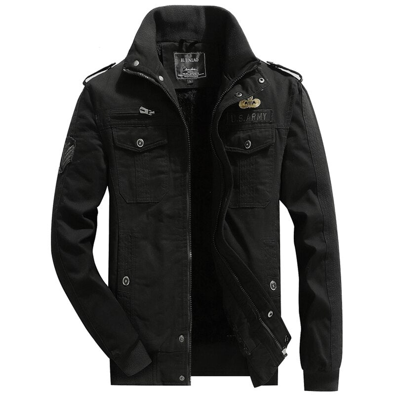 Parka estilo militar hombre
