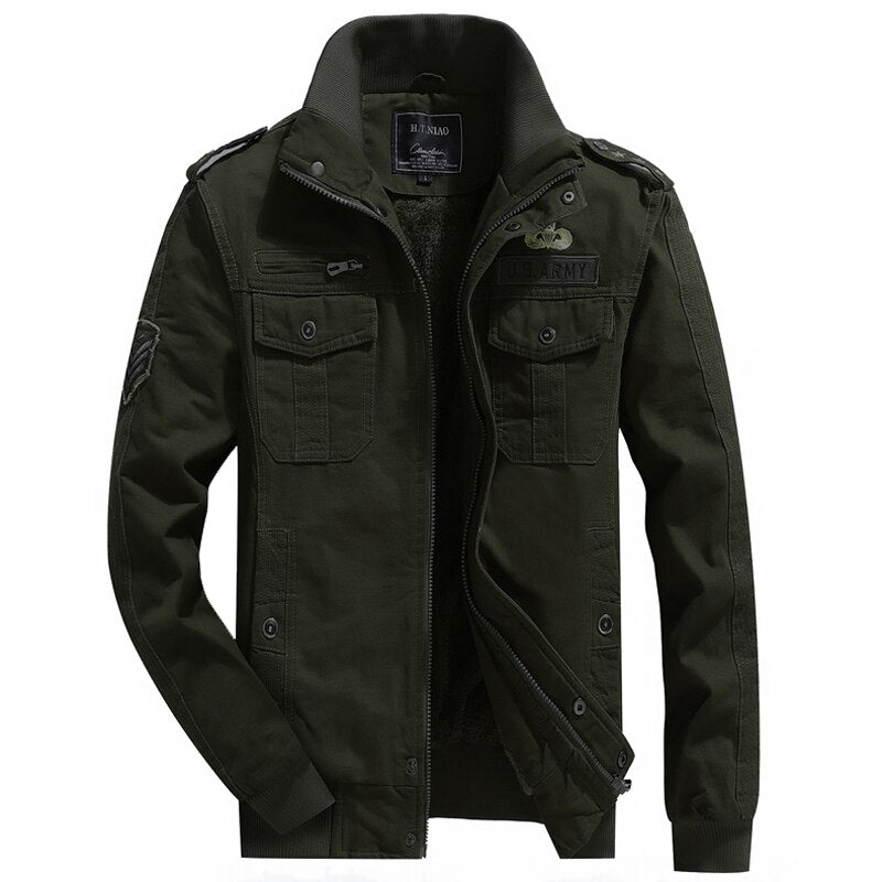 Parka estilo militar hombre