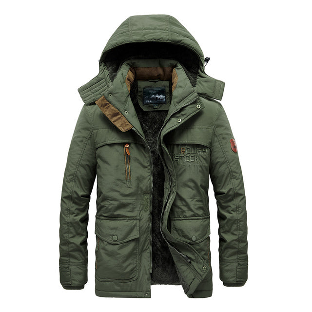 Parka estilo militar mujer