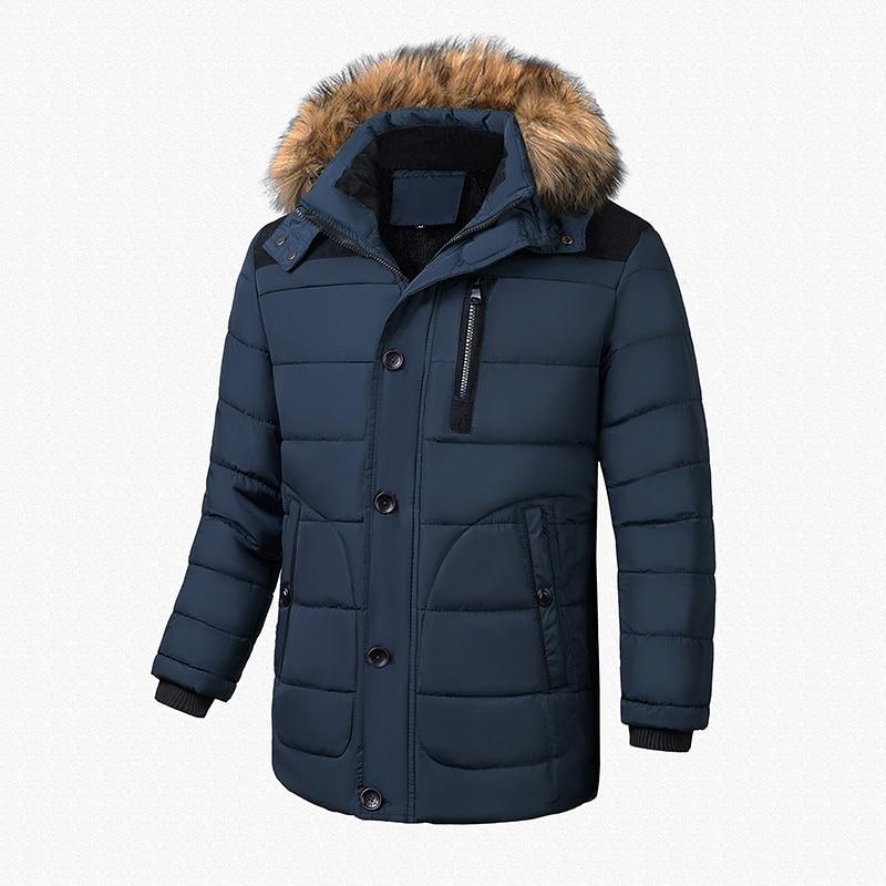 Parka hombre azul militar