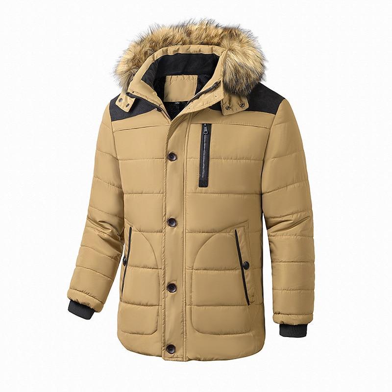 Parka hombre azul militar