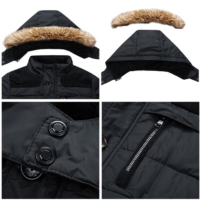 Parka hombre azul militar