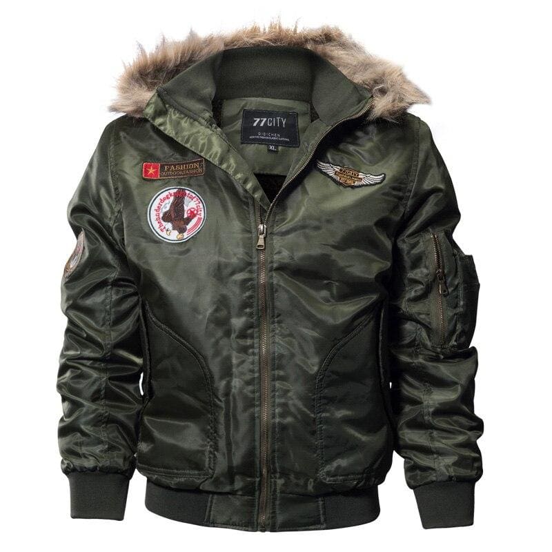 Parka hombre militar