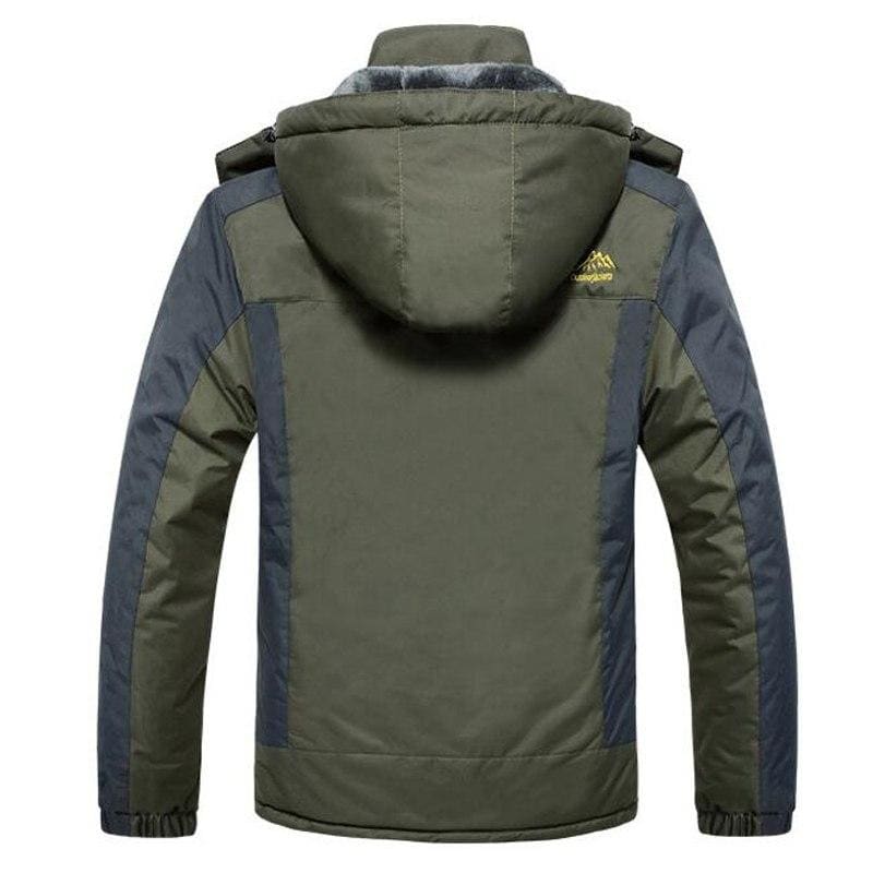 Parka impermeable verde militar