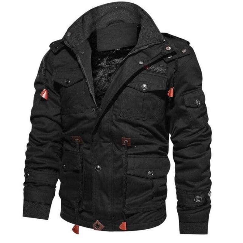Parka impermeable verde militar hombre