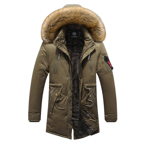 Parka masculina militar