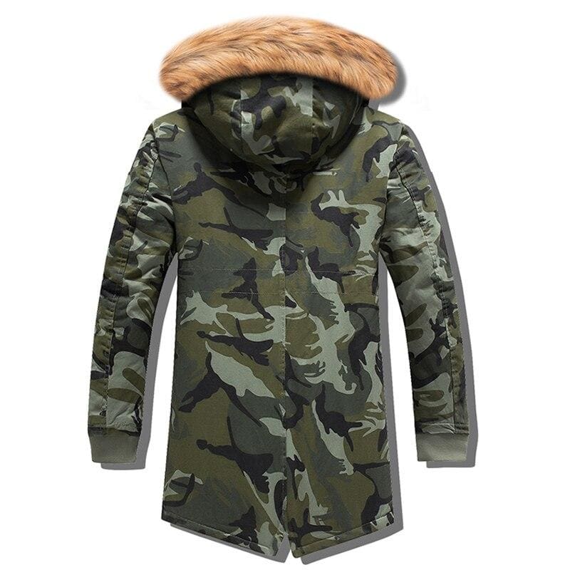 Parka militar alemana con capucha