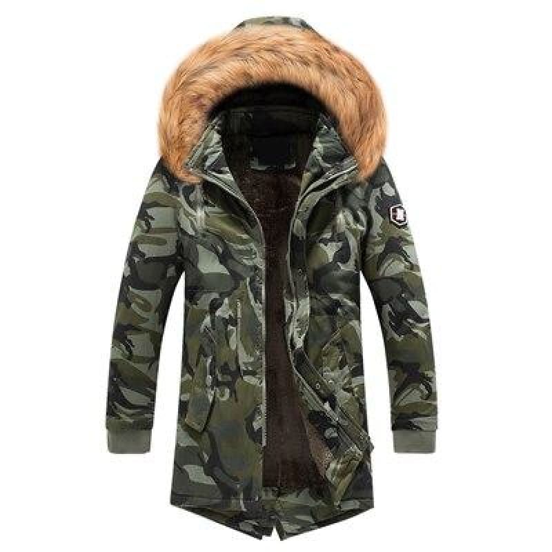 Parka militar alemana con capucha