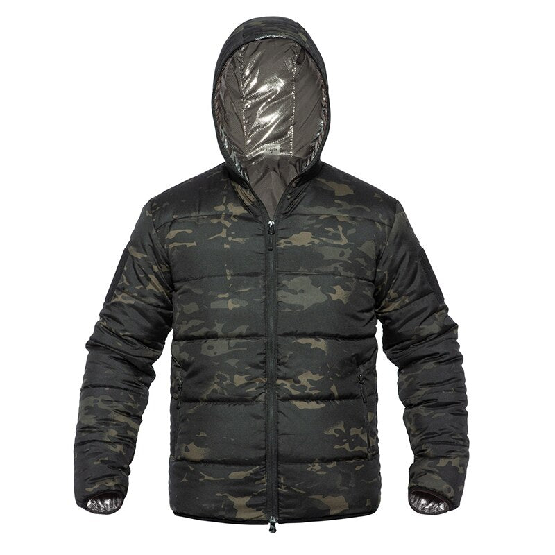 Parka militar camuflada