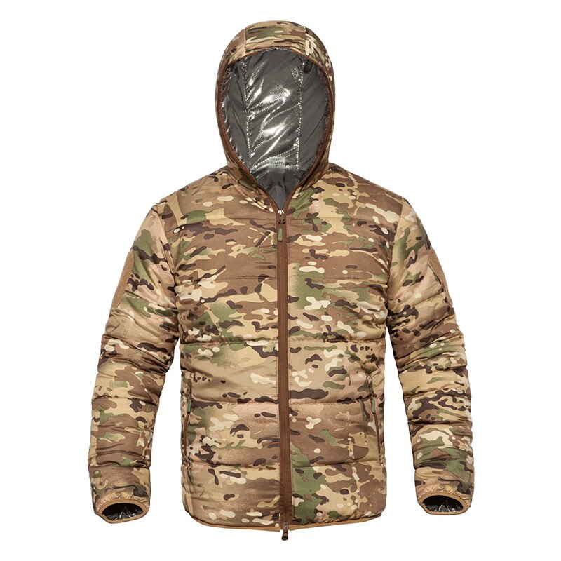 Parka militar camuflada