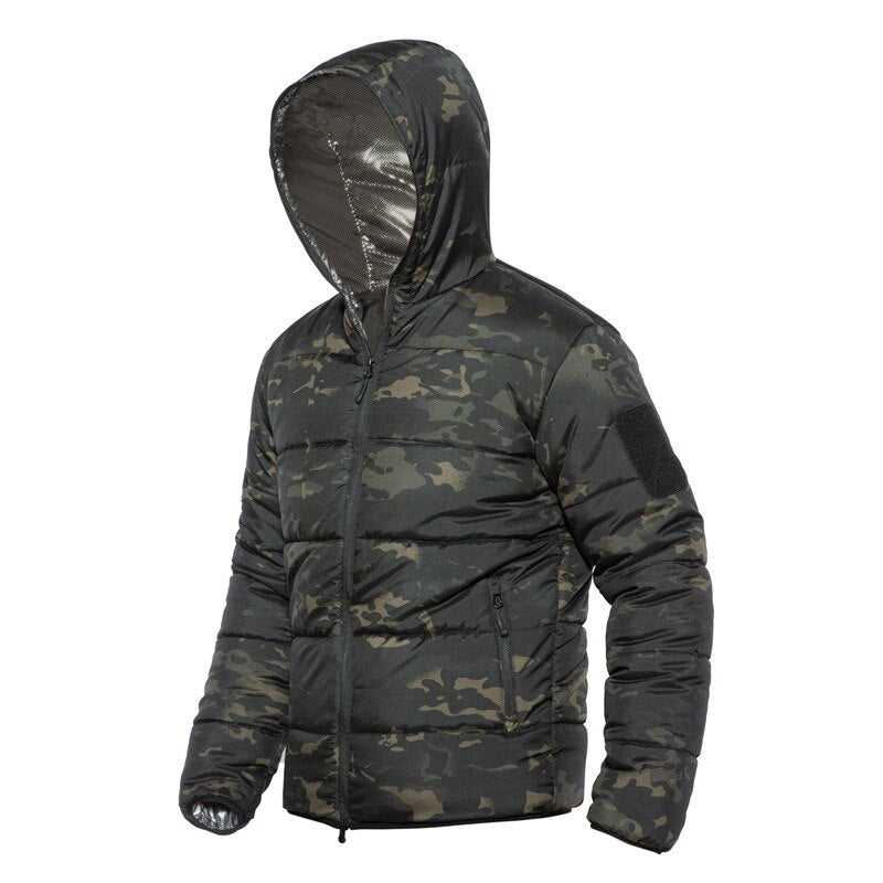 Parka militar camuflada