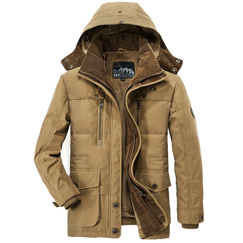 Parka militar hombre capucha