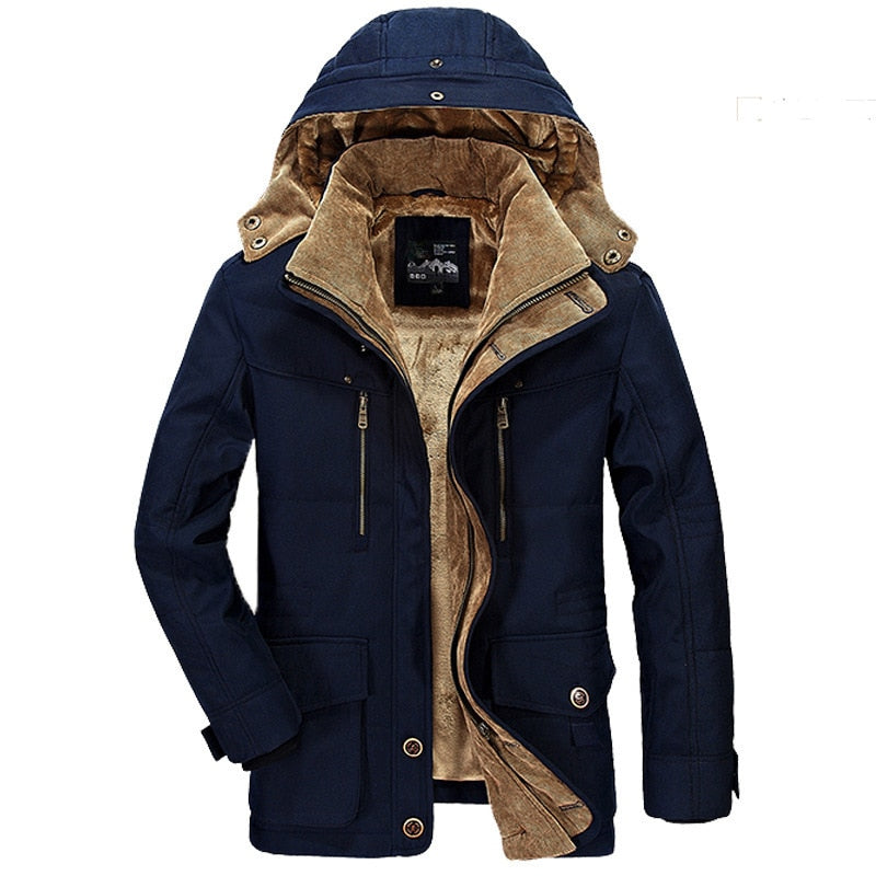 Parka militar hombre capucha