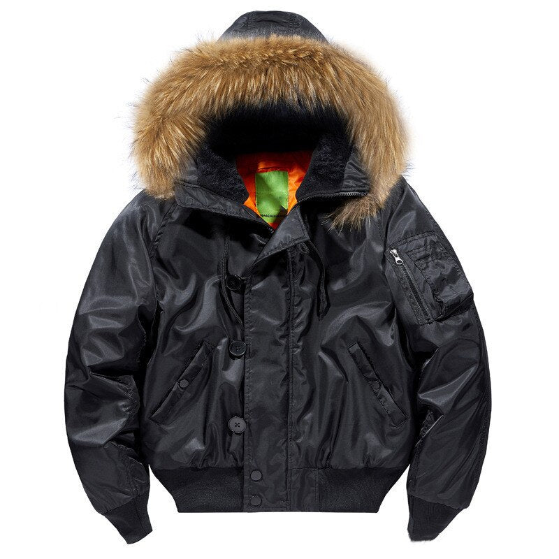 Parka verde militar hombre