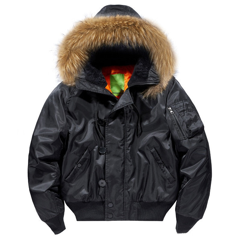 Parka verde militar hombre
