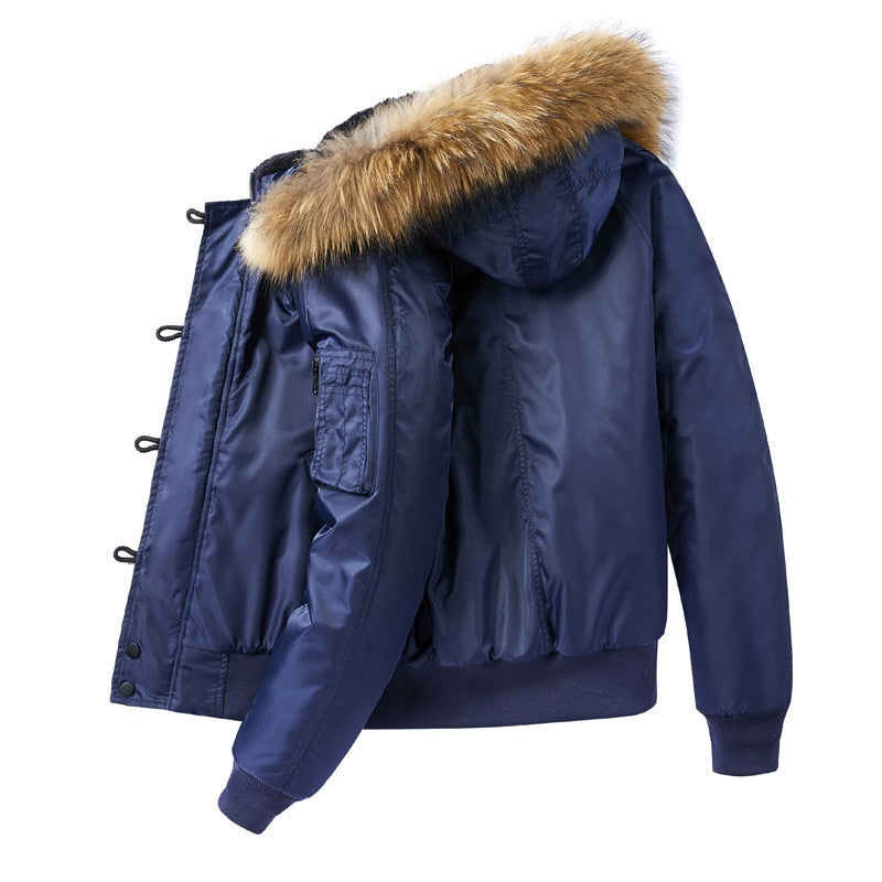 Parka verde militar hombre