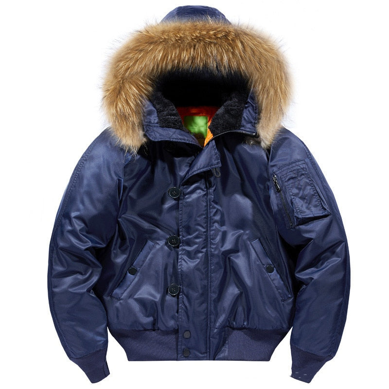 Parka verde militar hombre