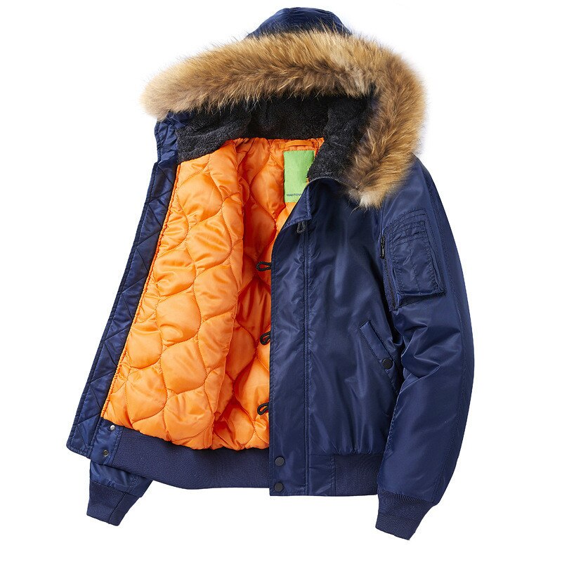 Parka verde militar hombre