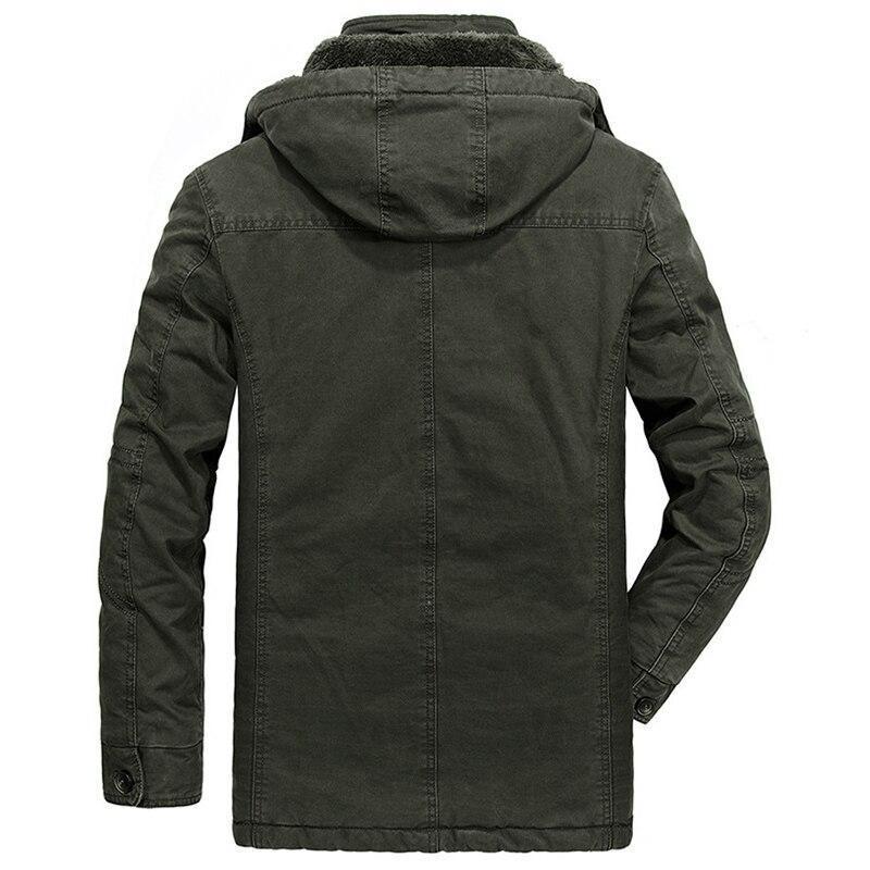 Parka verde militar talla grande