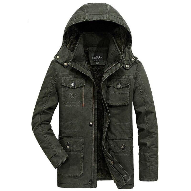 Parka verde militar talla grande
