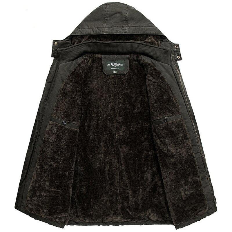 Parka verde militar talla grande