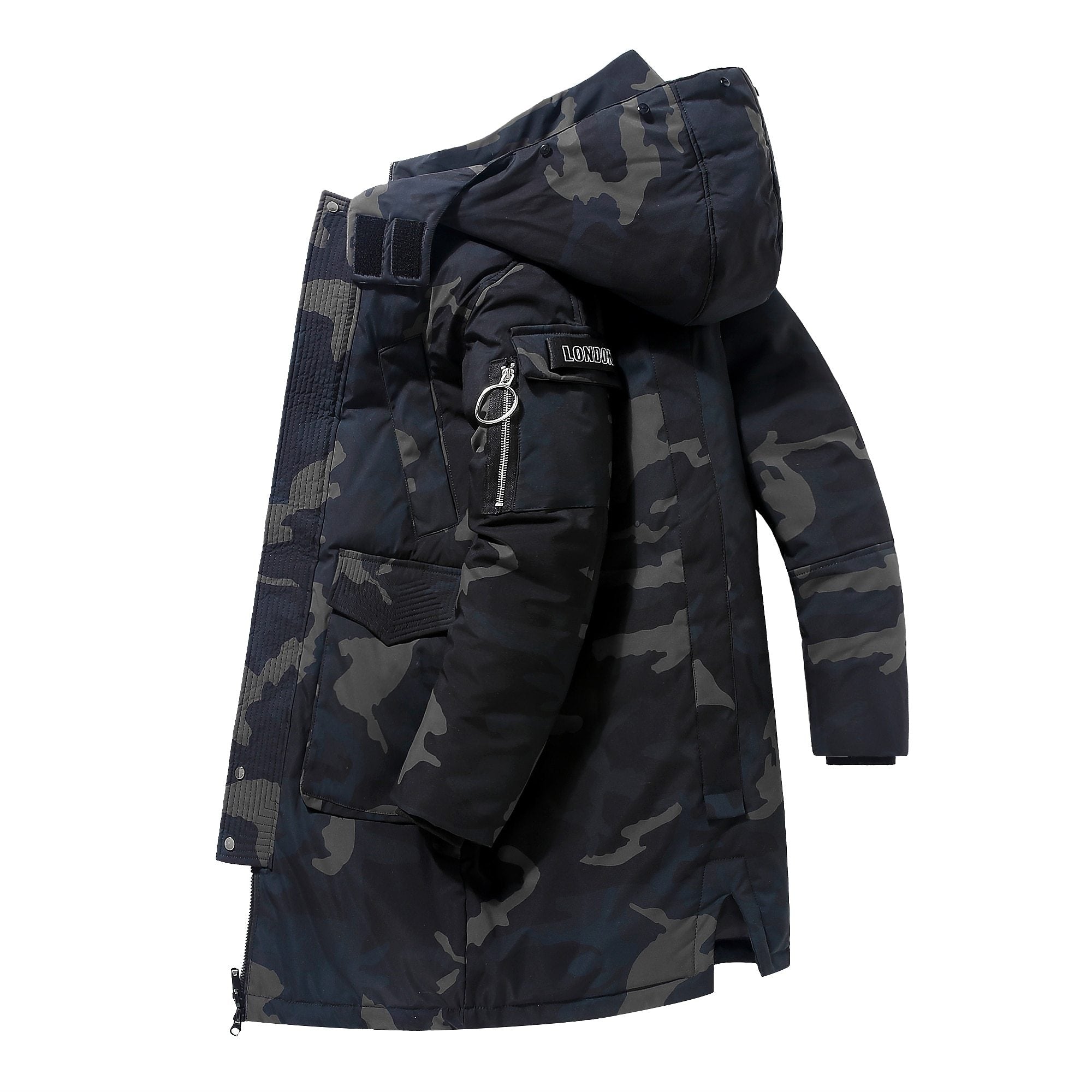 Parkas mujer con capucha verde militar