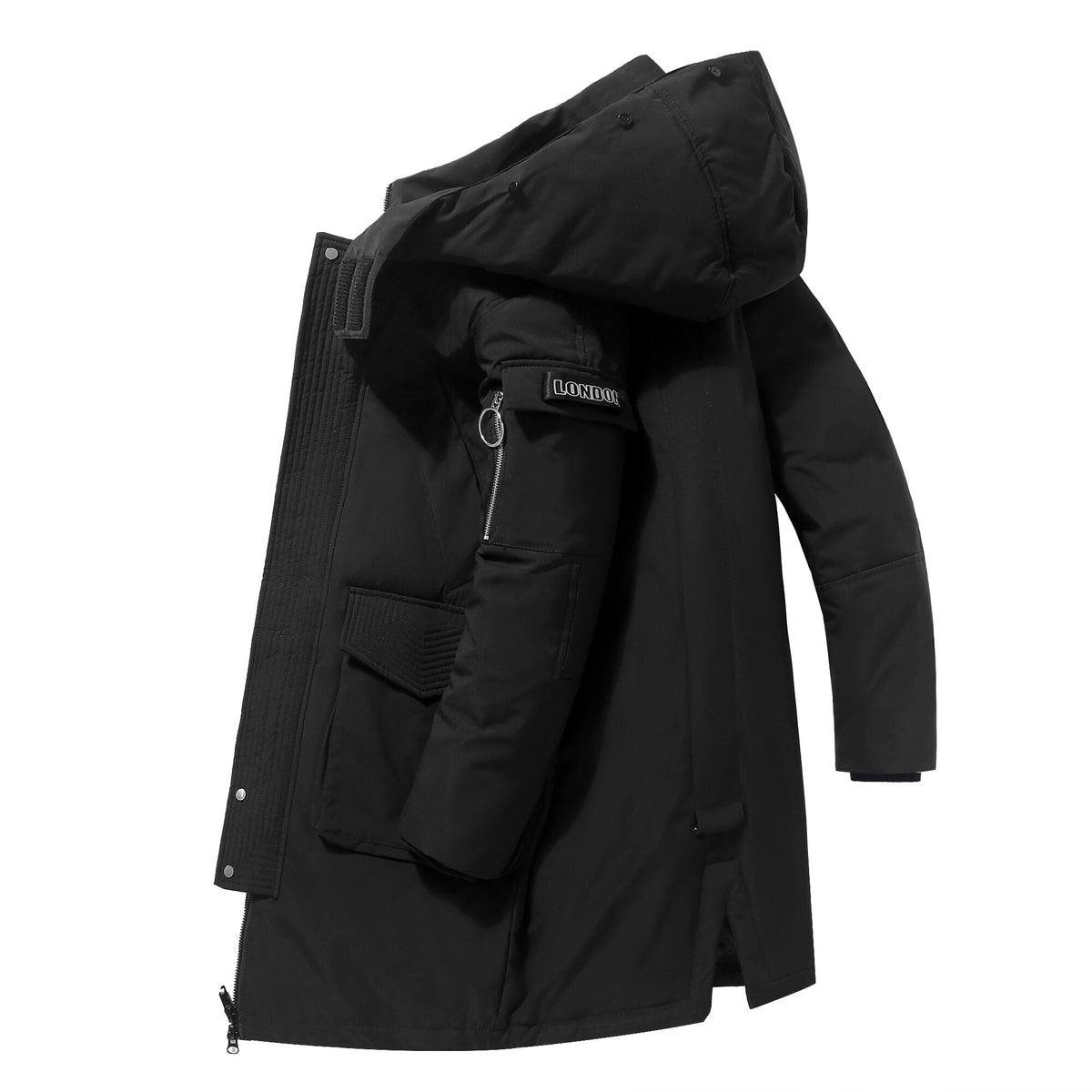 Parkas mujer con capucha verde militar