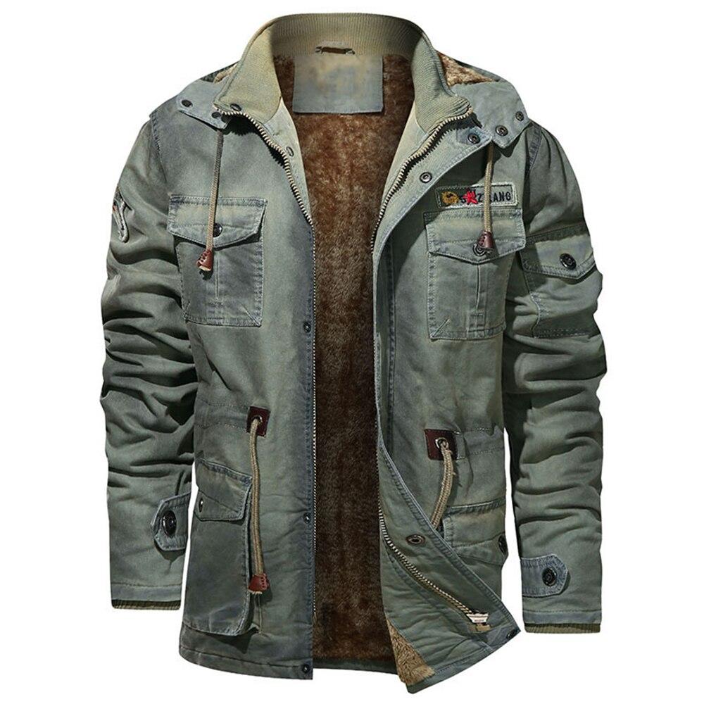 Parkas verde militar hombre