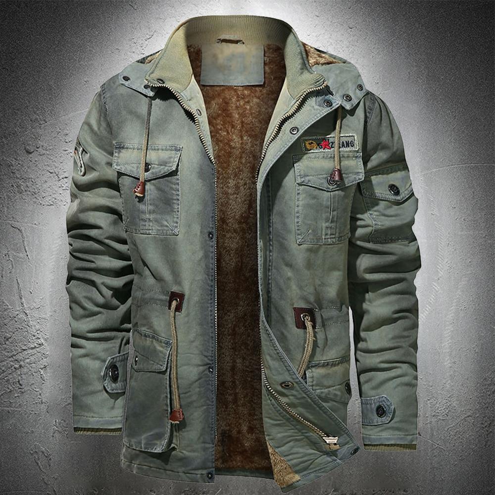 Parkas verde militar hombre