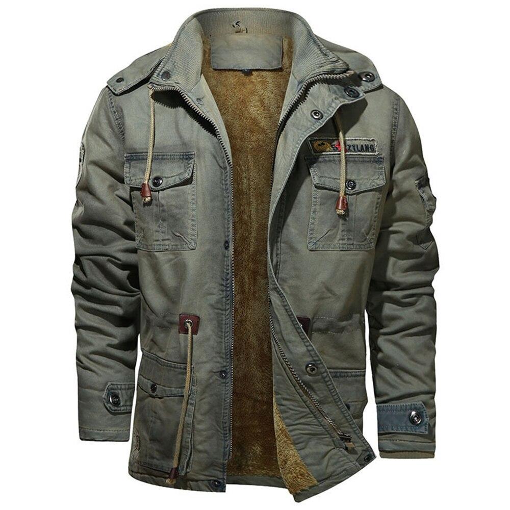 Parkas verde militar hombre