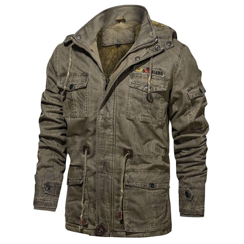 Parkas verde militar hombre
