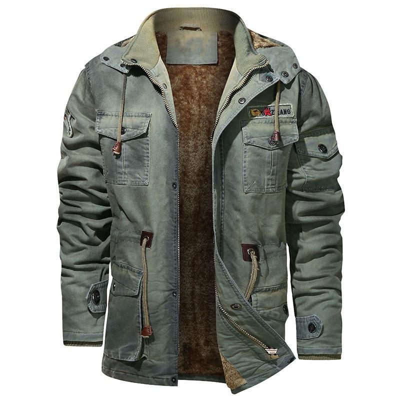Parkas verde militar hombre